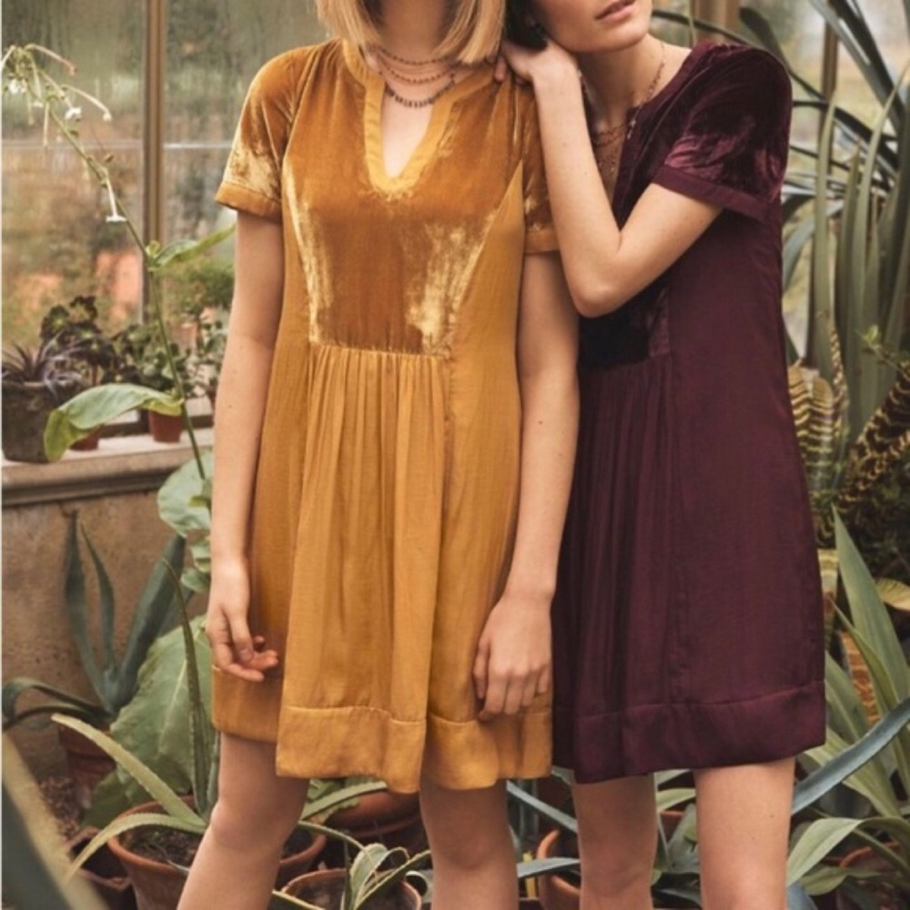 Anthropologie Maeve Ingrid Velvet Tunic Dress - L - Picture 3 of 6
